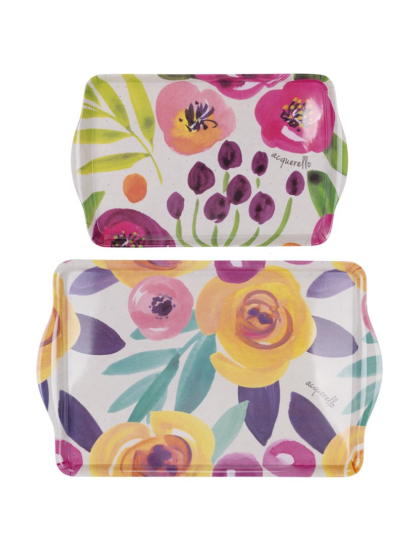 Conjunto de 2 Bandejas ACQUERELLO A