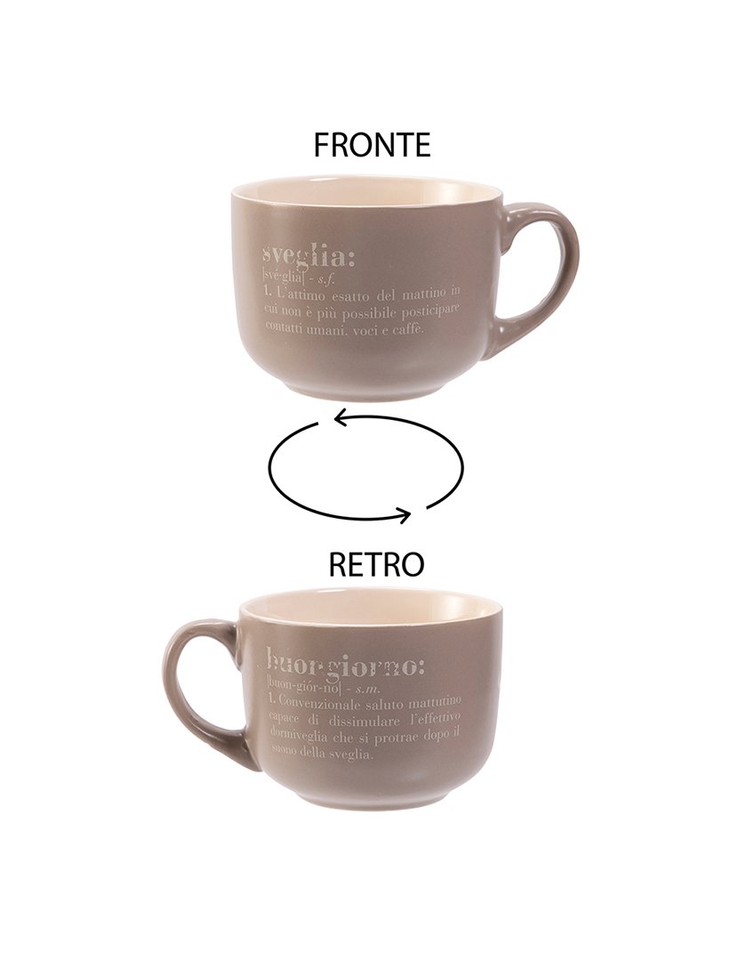 Conjunto de 2 Canecas VICTIONARY Buongiorno e Sveglia