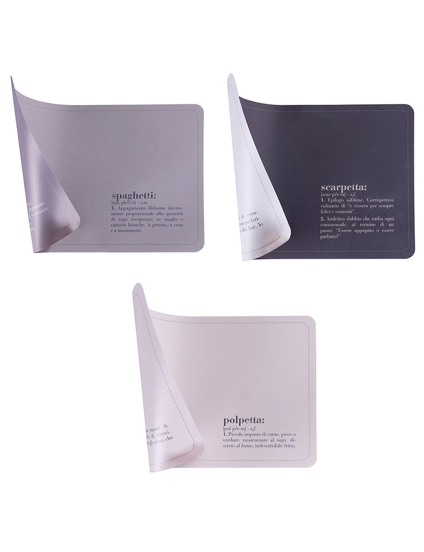 Conjunto de 6 Individuais de Mesa VICTIONARY Dupla Face