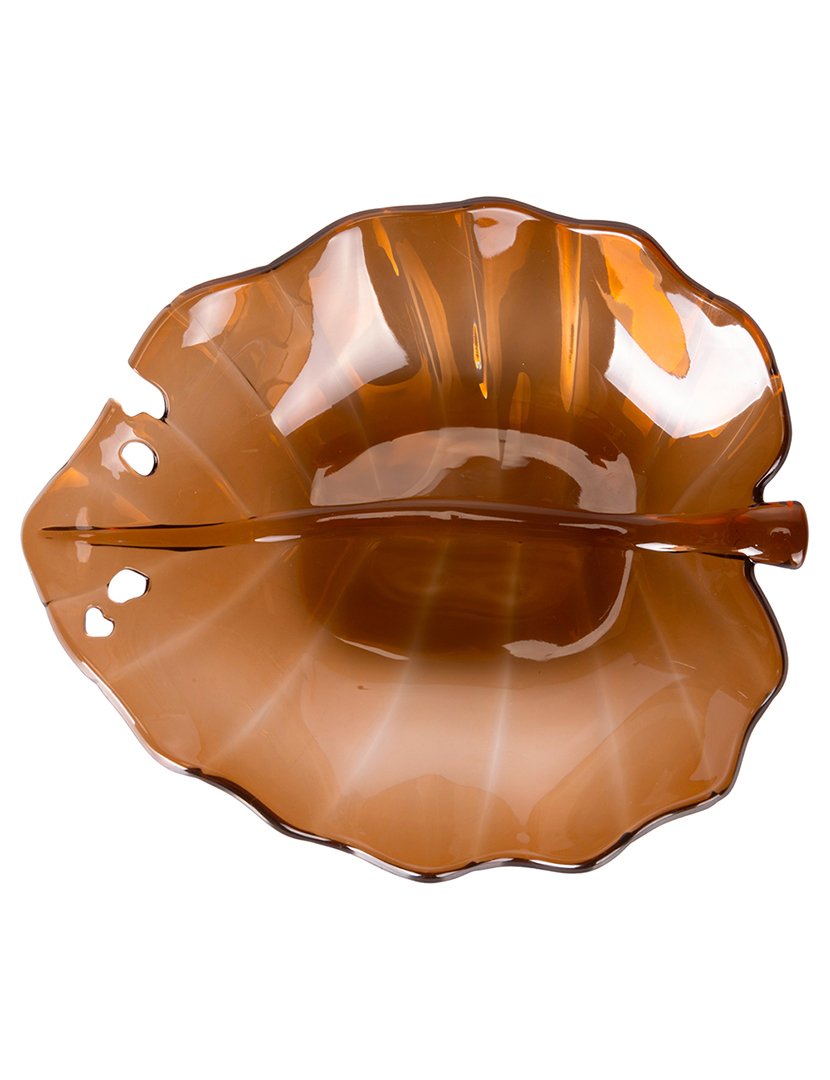 Taça THE KITCHEN em Formato Folha Âmbar 400ml