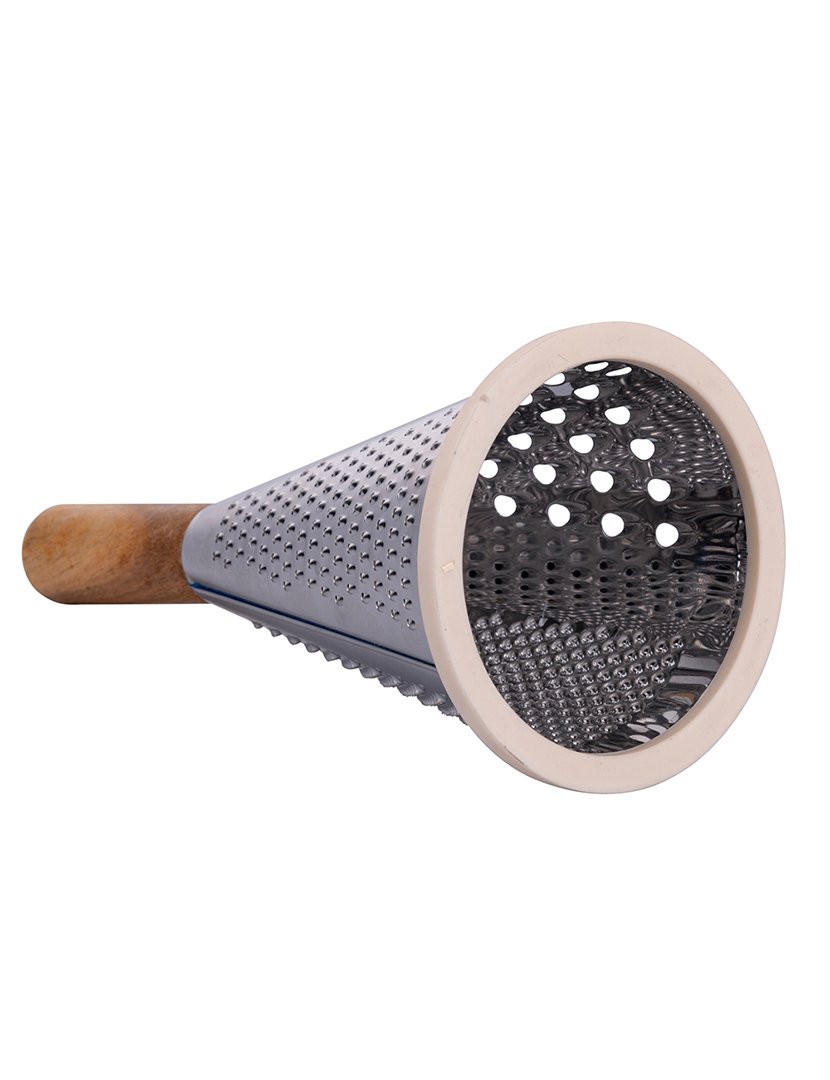 Ralador com Cabo de Madeira e 3 Lâminas