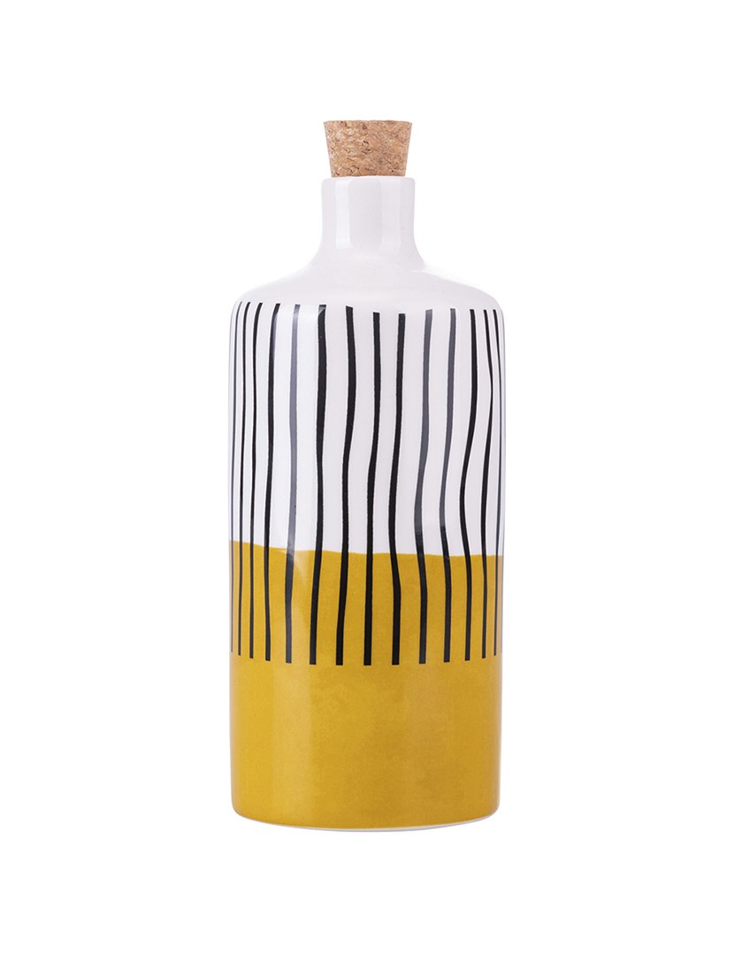 Galheteiro VENICE LIDO Amarelo com Riscas 866ml