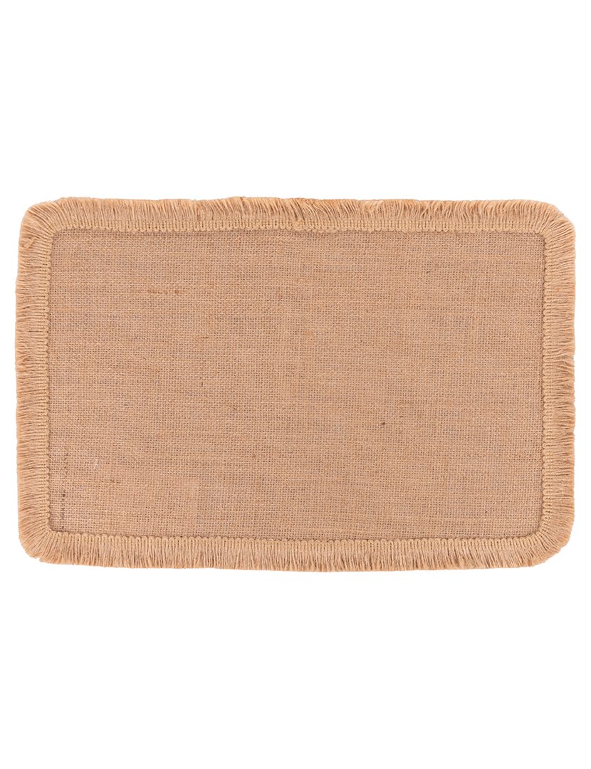 Individual de Mesa Retangular com Bordado nas Extremidades