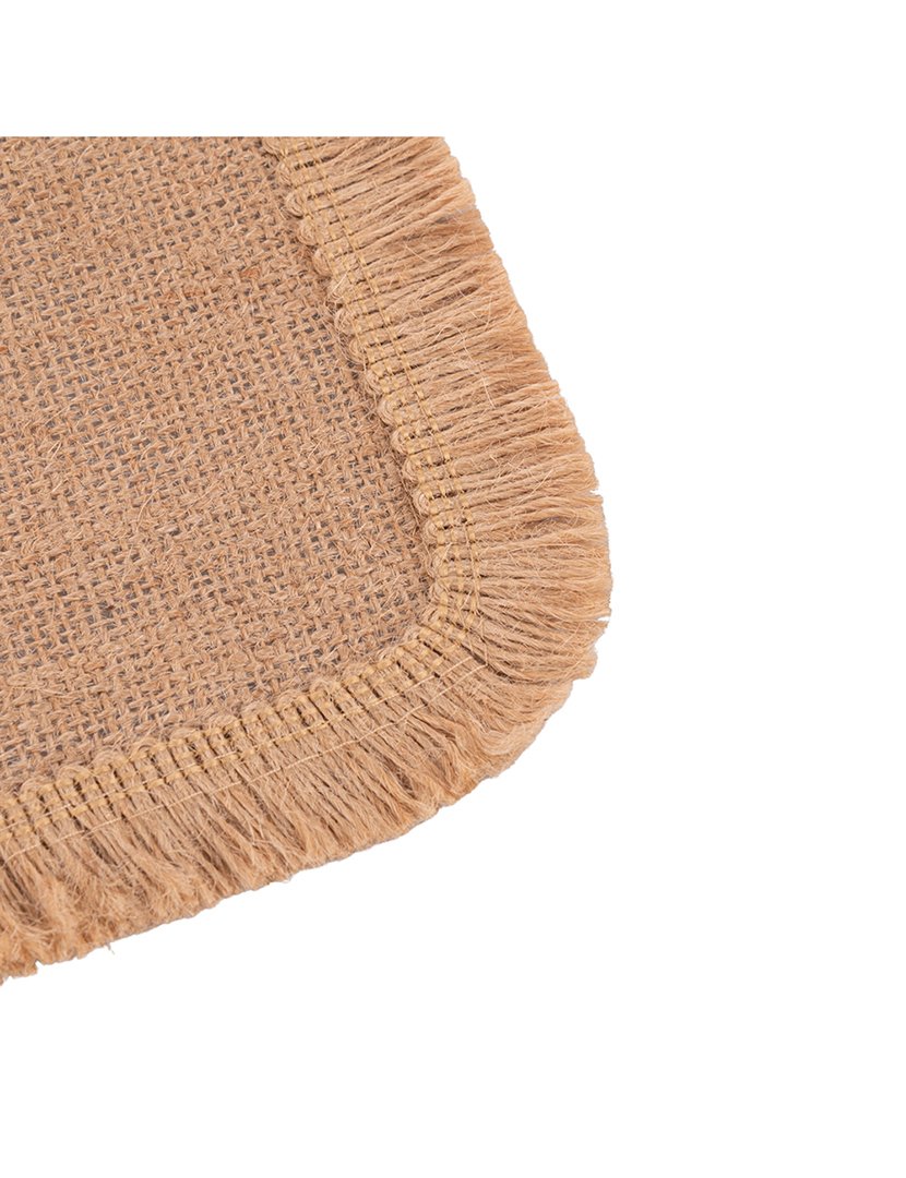 Individual de Mesa Retangular com Bordado nas Extremidades