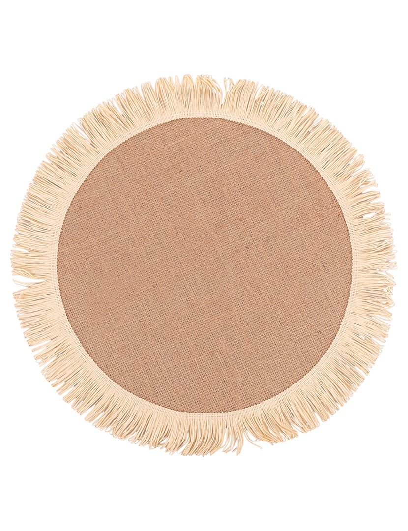 Individual de Mesa Redondo com Faixas de Papel