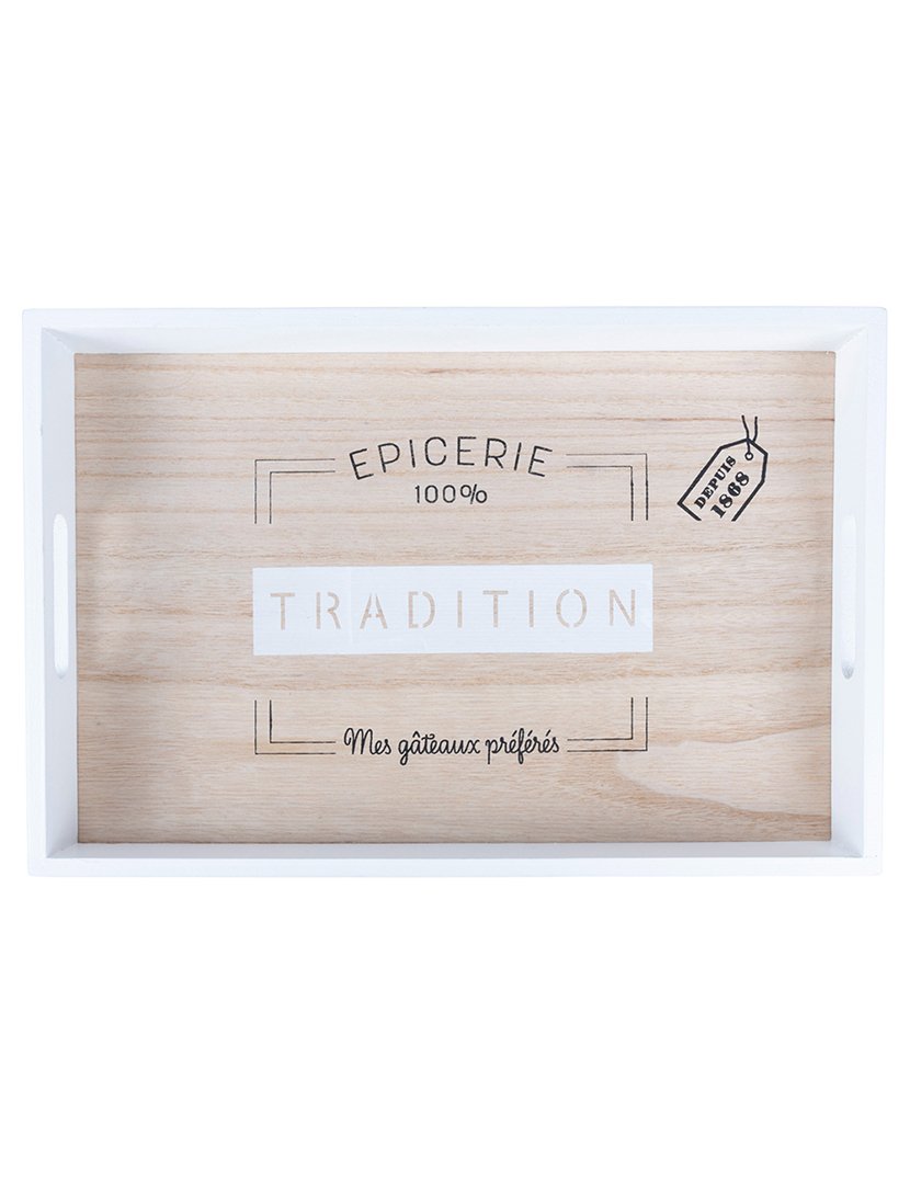 Conjunto de 3 Bandejas Retangulares Madeira