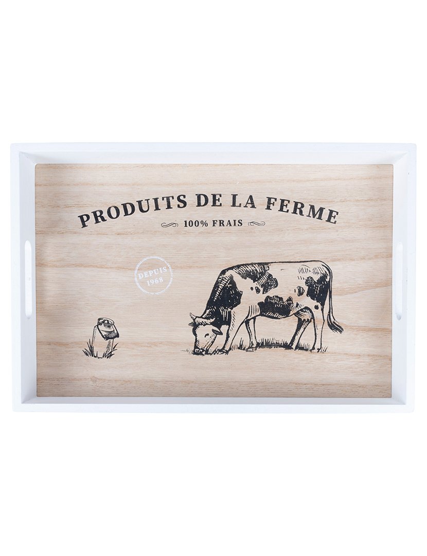 Conjunto de 3 Bandejas Retangulares Madeira