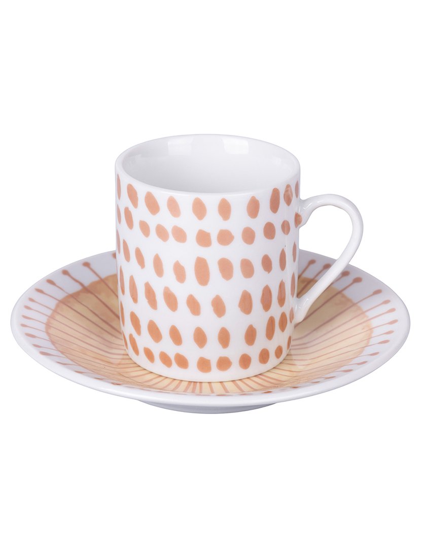 Conjunto de Café MAREA 6 Chávenas 90ml + Pires