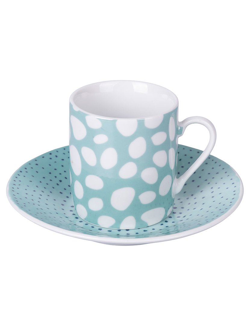 Conjunto de Café MAREA 6 Chávenas 90ml + Pires