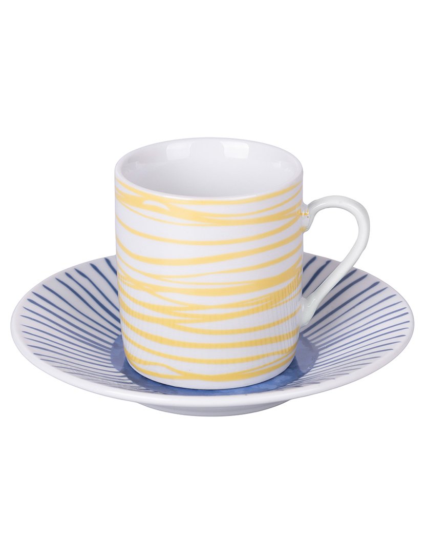 Conjunto de Café MAREA 6 Chávenas 90ml + Pires