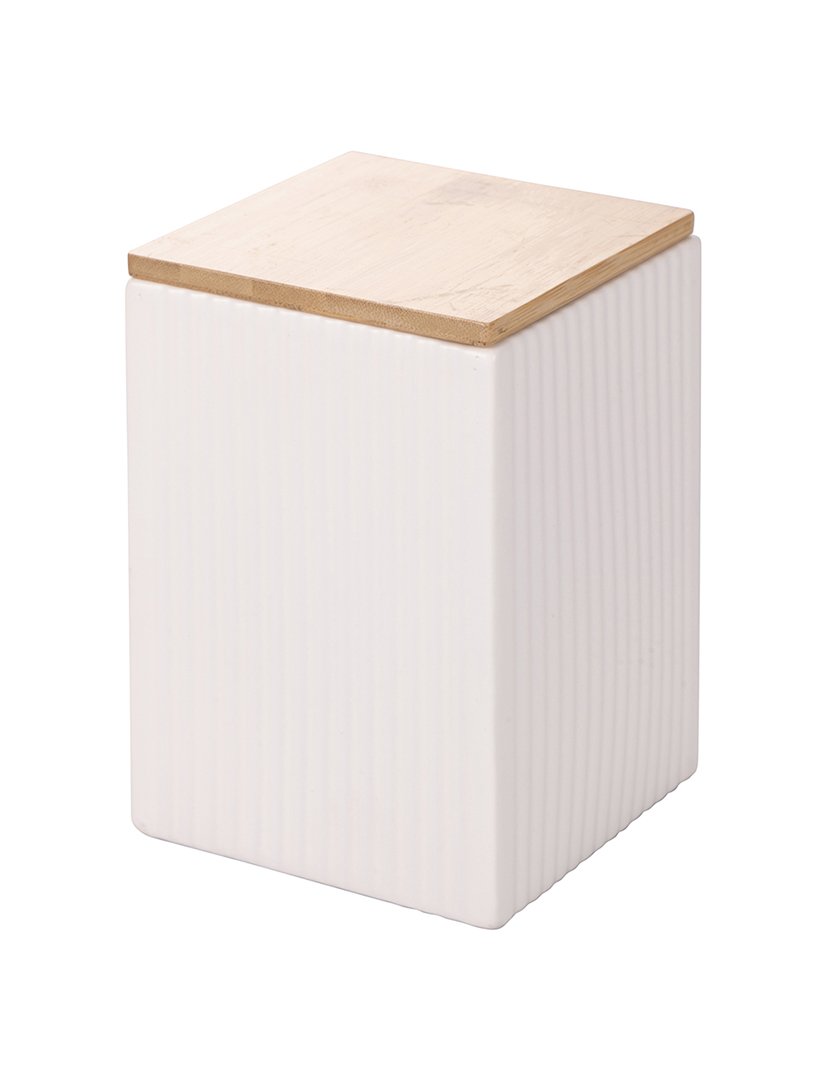 Conjunto de 3 Frascos MODERN Castanho/Branco/Preto