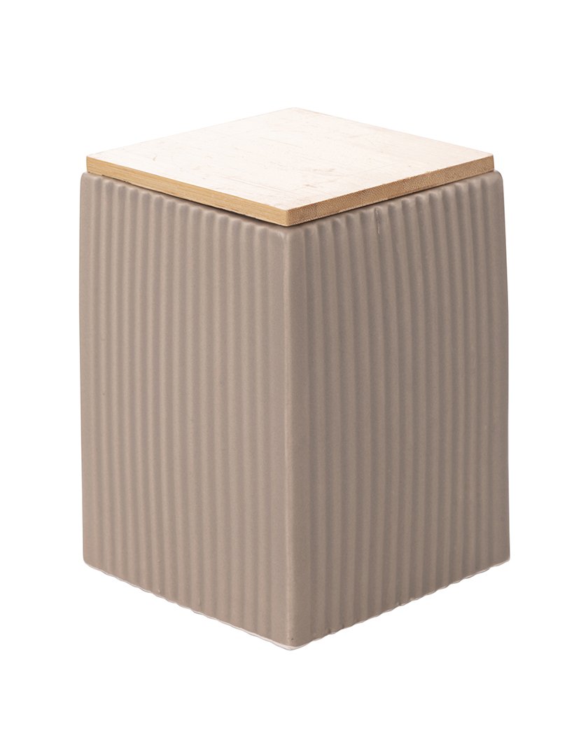 Conjunto de 3 Frascos MODERN Castanho/Branco/Preto