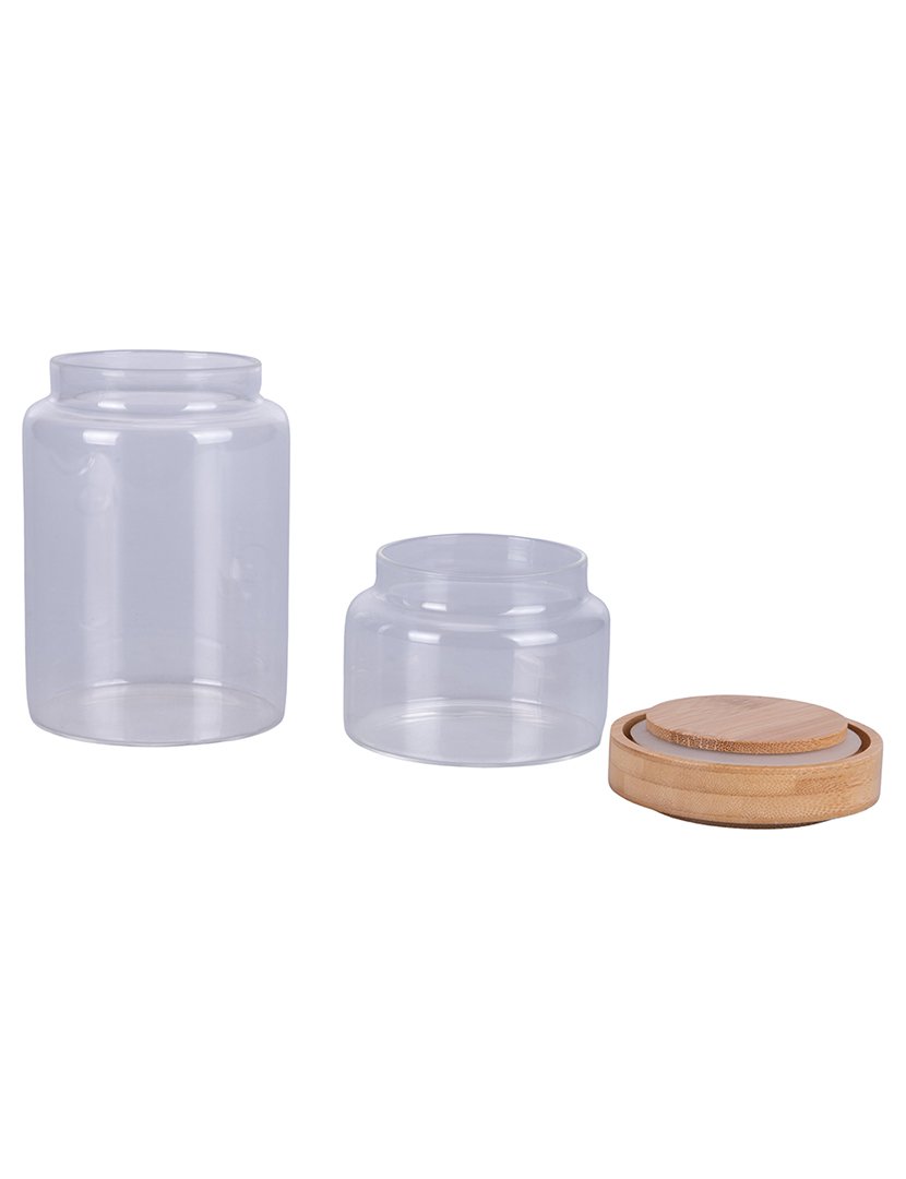 Potes de Vidro Borossilicato 2 em 1 - 21cm