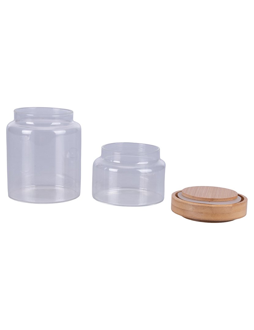 Potes de Vidro Borossilicato 2 em 1 - 19cm