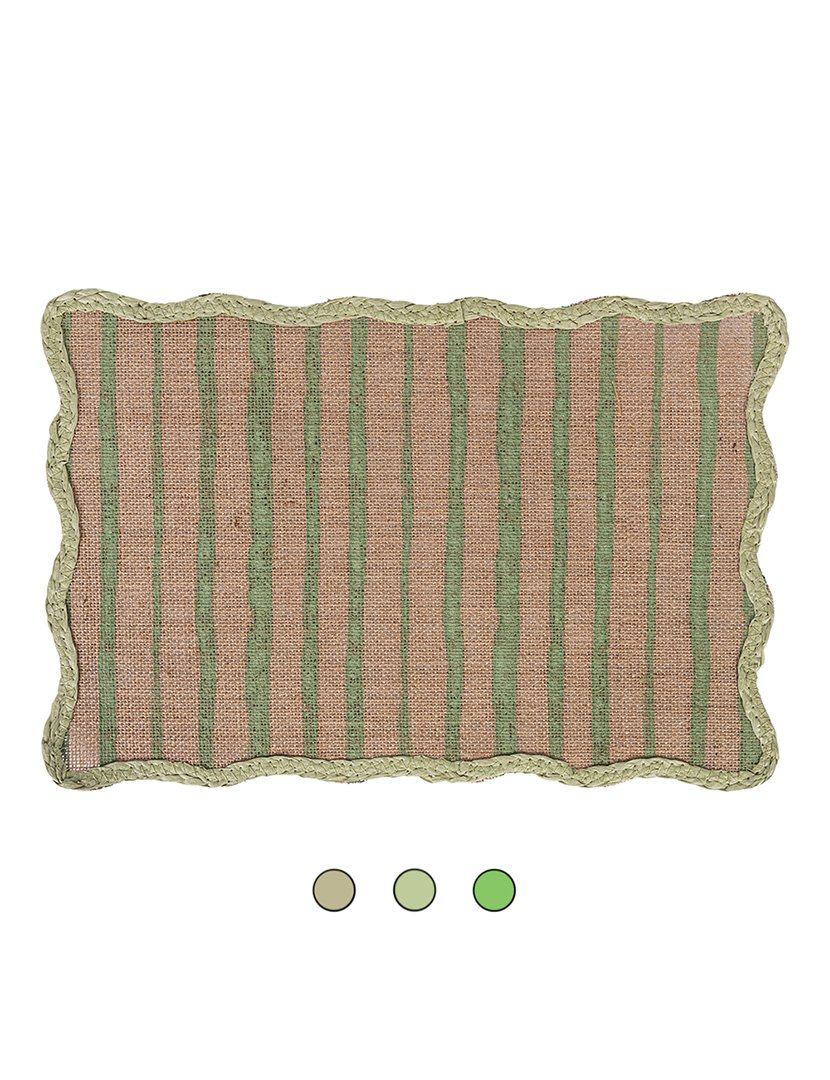 Conjunto de 6 Individuais de Mesa Retangulares Greenery