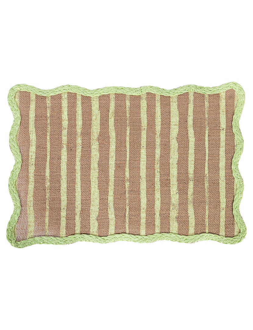 Conjunto de 6 Individuais de Mesa Retangulares Greenery