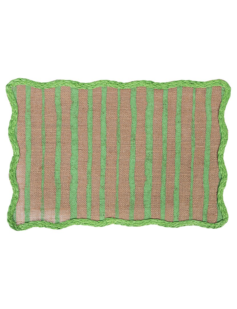 Conjunto de 6 Individuais de Mesa Retangulares Greenery