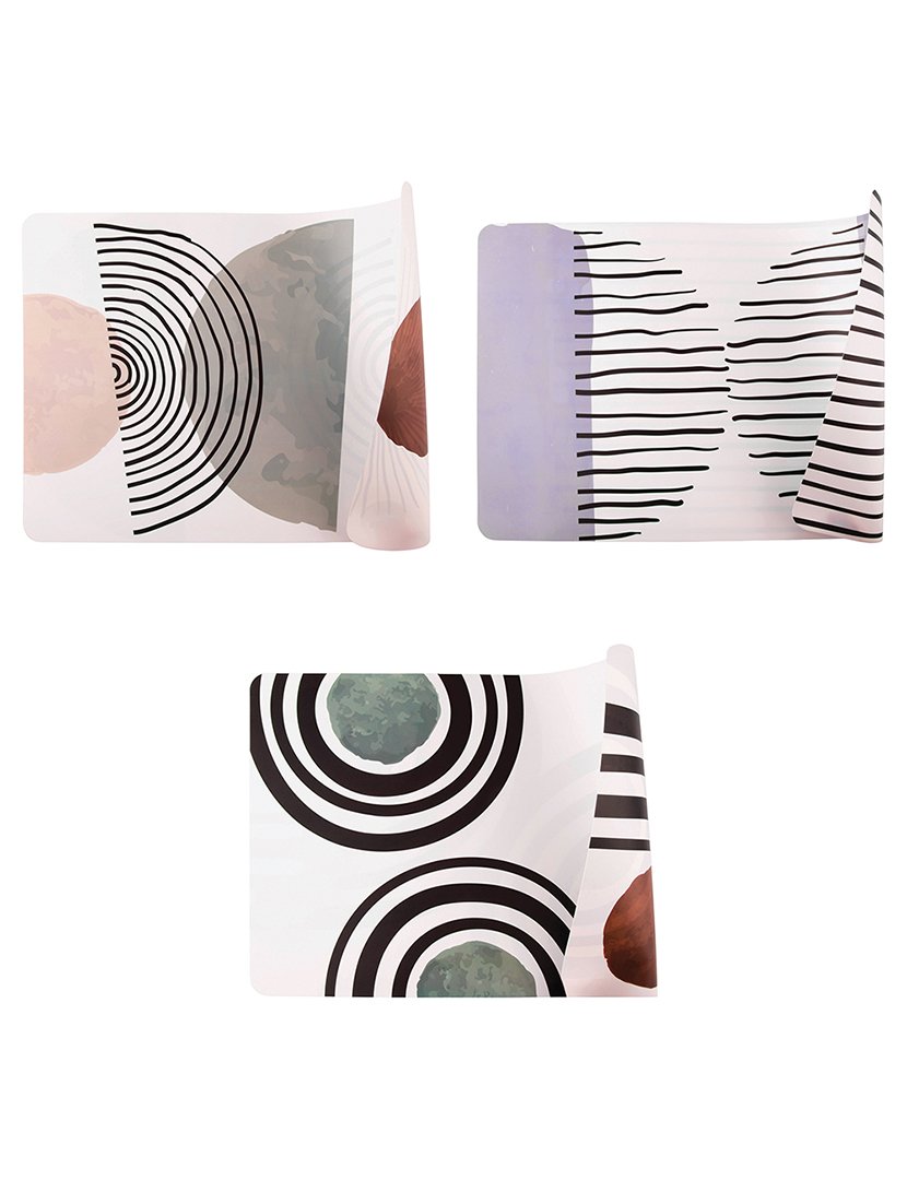 Conjunto de 6 Individuais de Mesa VENICE LIDO MODERN com Dupla Face