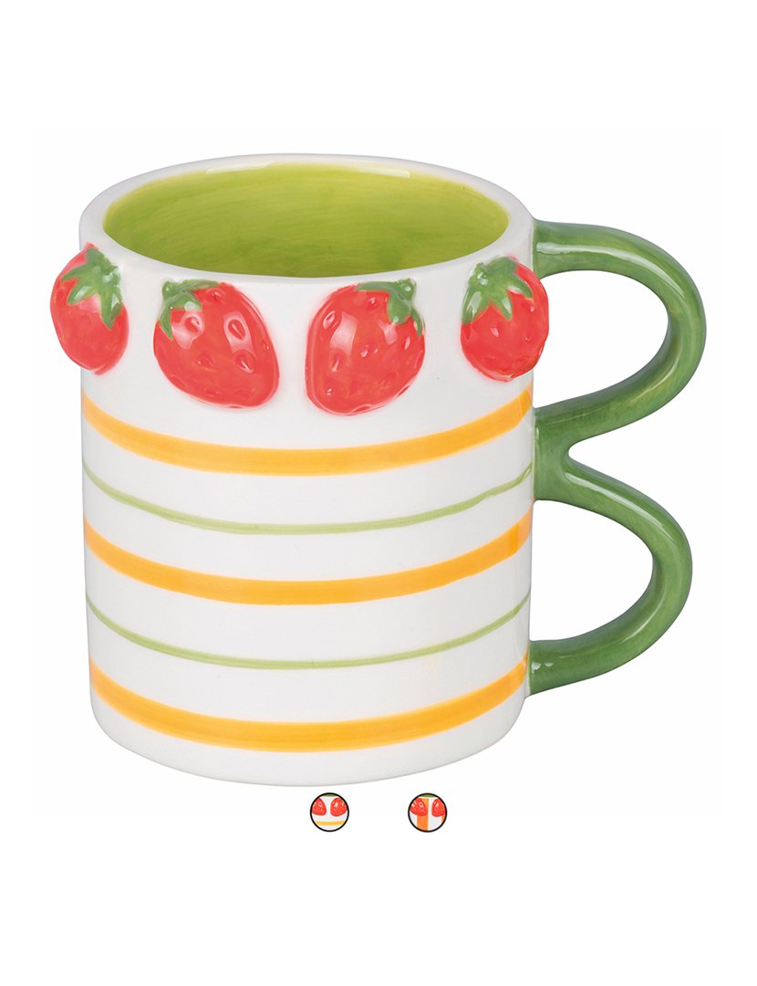 Conjunto de 2 Canecas FRUIT LIFE Morango