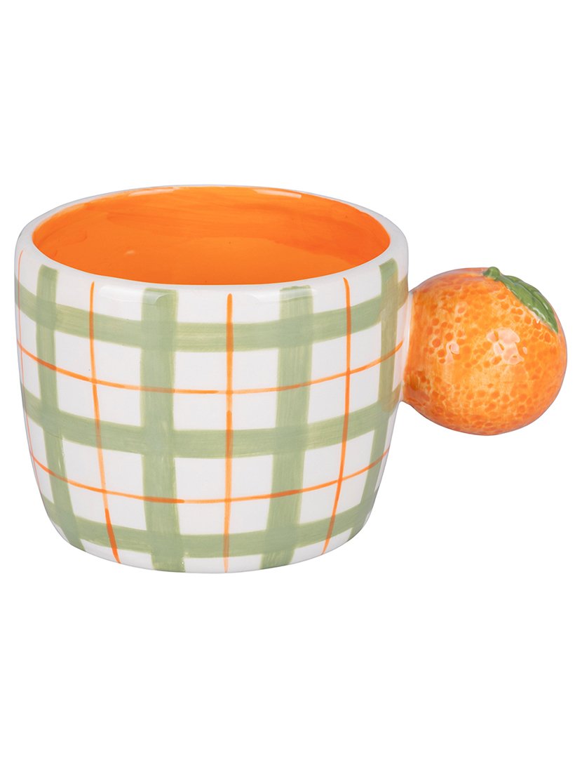 Conjunto de 2 Canecas FRUIT LIFE com Pega de Limão/Laranja