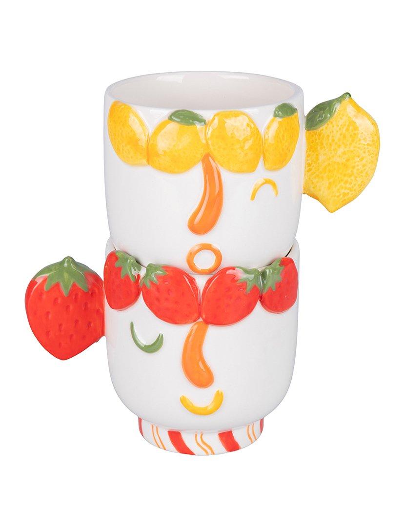 Conjunto de 2 Canecas FRUIT LIFE com Design Cara