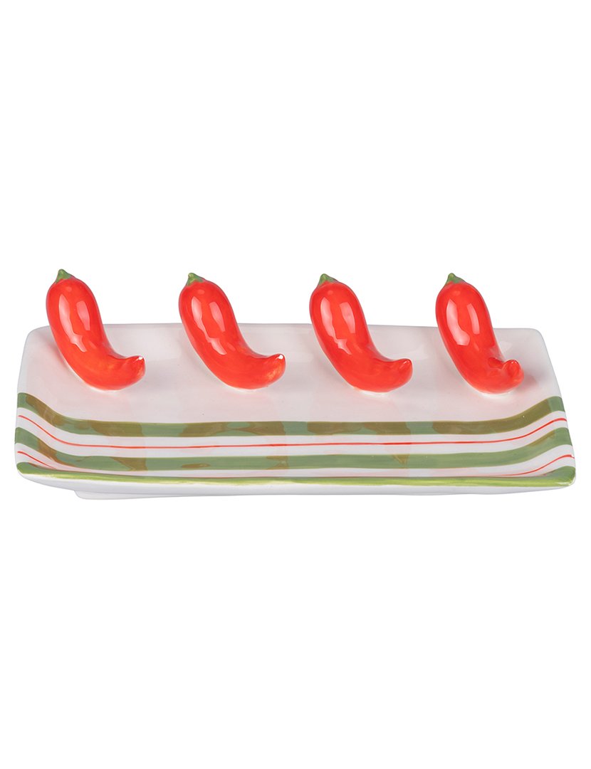 Prato Decorativo FRUIT LIFE Pimenta e Frutas 22,5cm