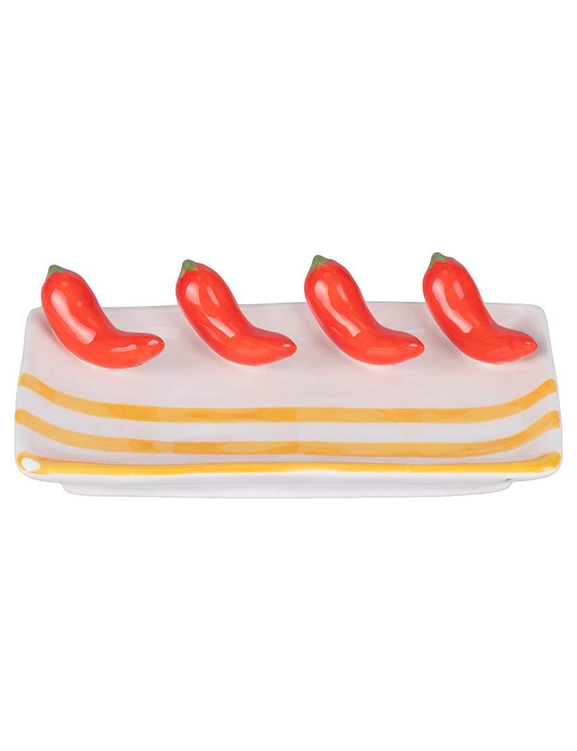 Prato Decorativo FRUIT LIFE Pimenta e Frutas 15cm