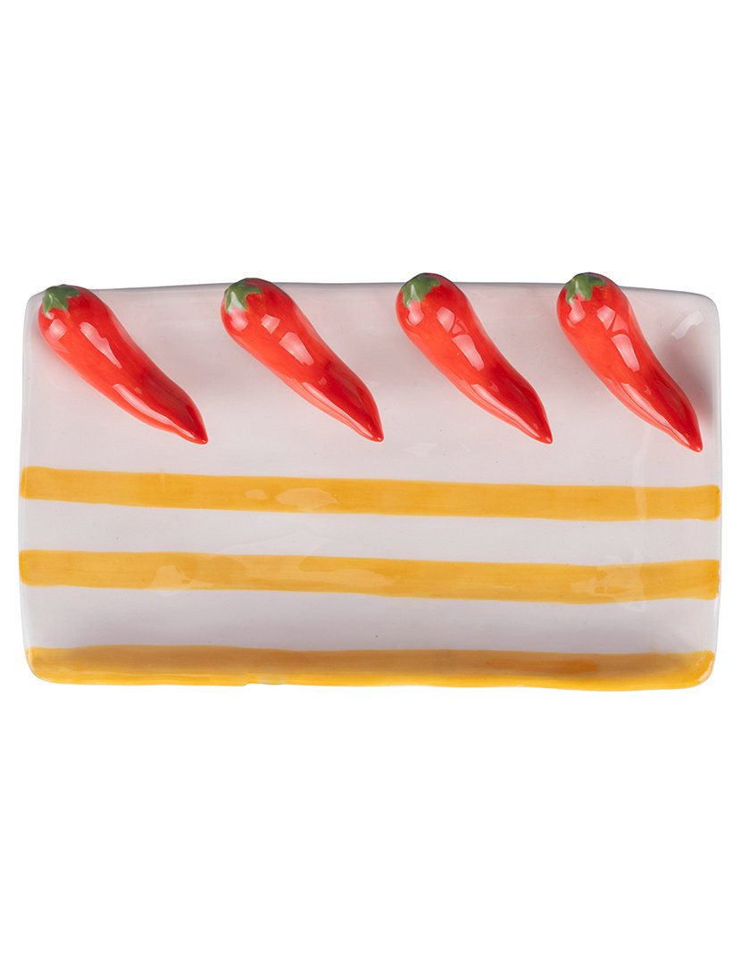 Prato Decorativo FRUIT LIFE Pimenta e Frutas 15cm