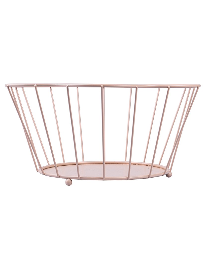 Cesto em Formato de Flor Rosa