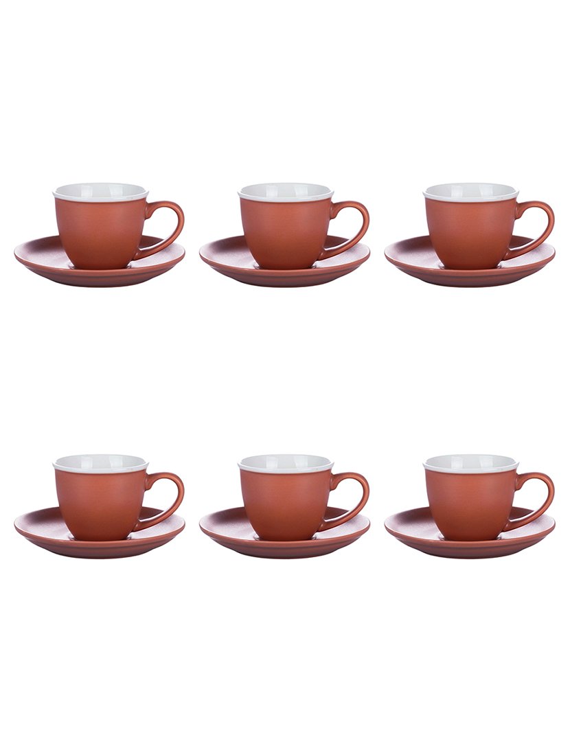 Conjunto de Café SHAPE 6 Chávenas 100ml + Pires