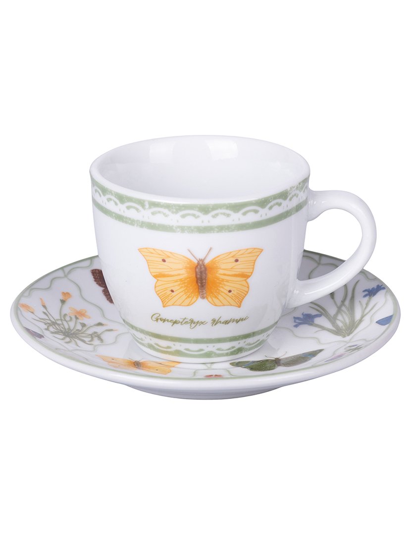 Conjunto de Café BOTANIST 6 Chávenas 90ml + Pires