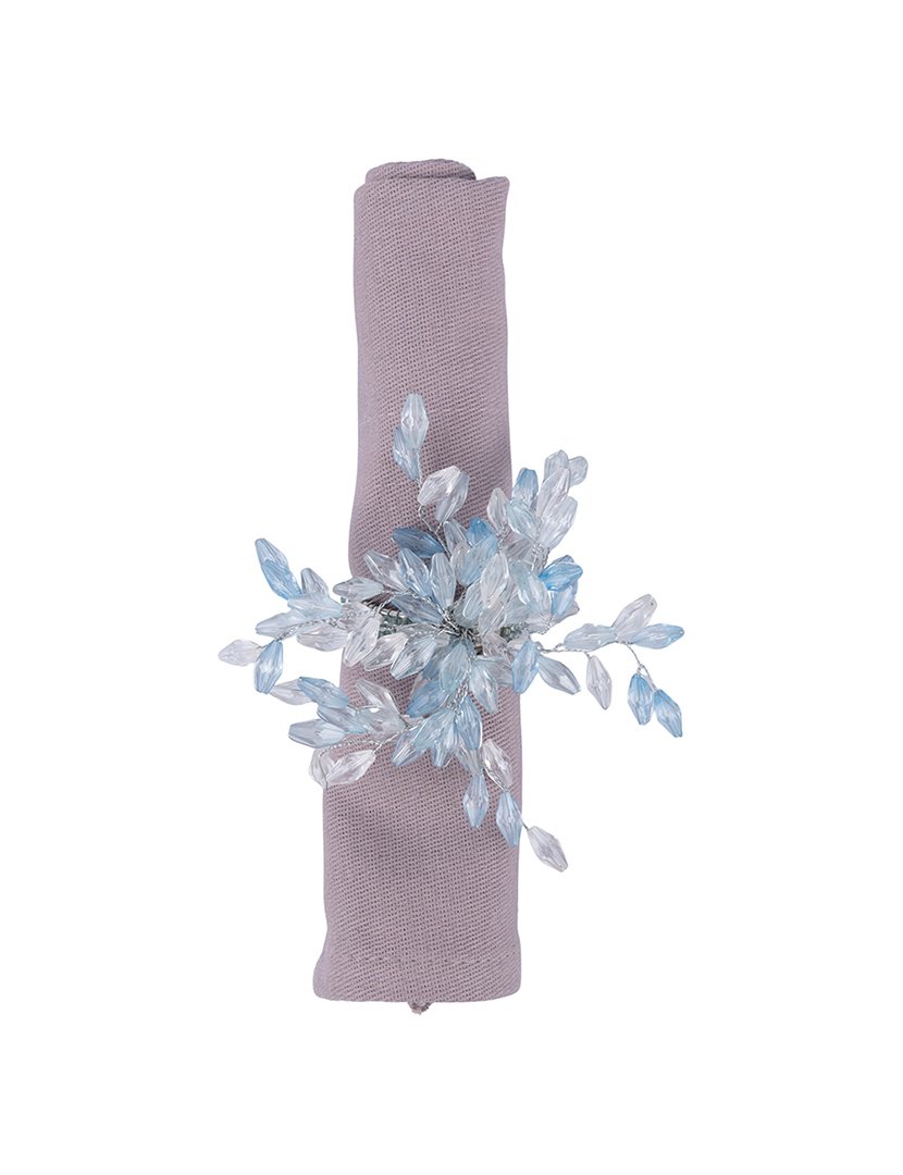 Anel para Guardanapos Flor Azul