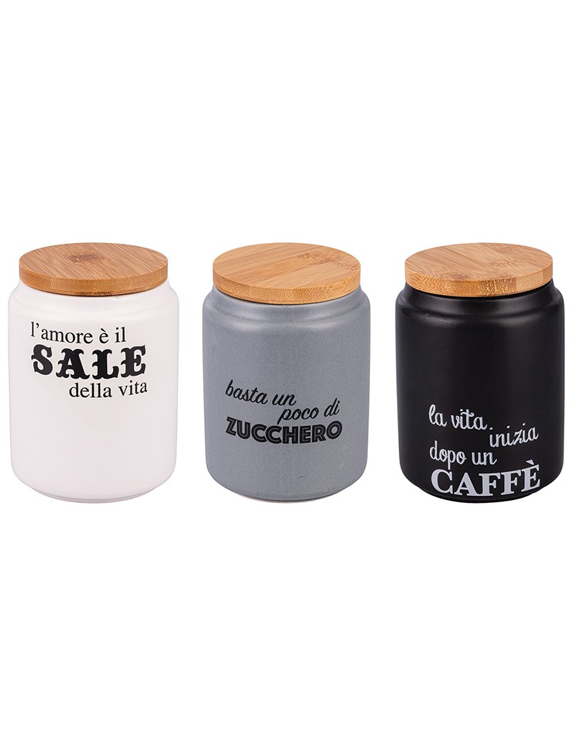 Conjunto de 3 Frascos IDEE Multicolorido 900ml