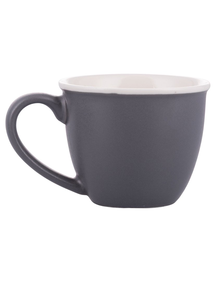 Conjunto de Café SHAPE 6 Chávenas 100ml + Pires Cinza