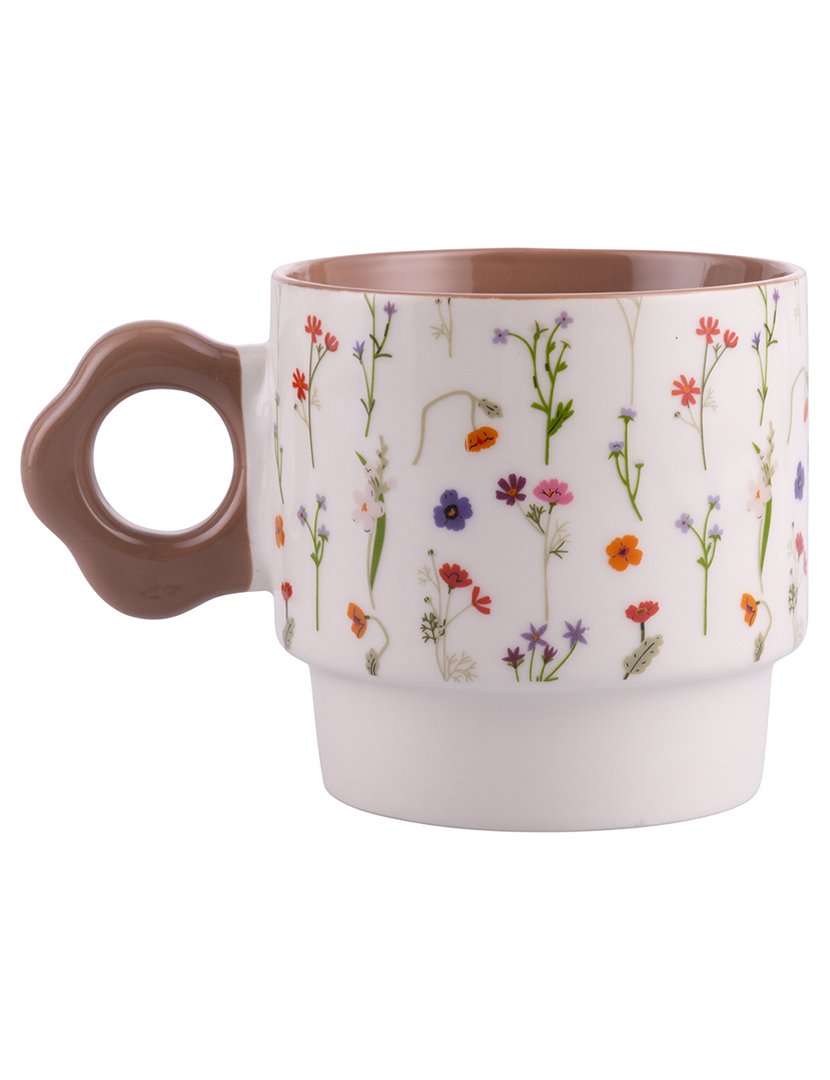 Conjunto de 4 Canecas BOTANIST com Suporte de Ferro