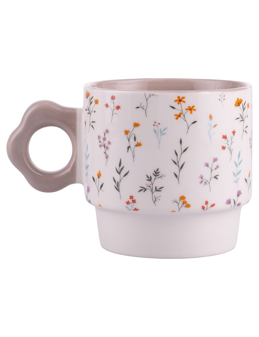 Conjunto de 4 Canecas BOTANIST com Suporte de Ferro