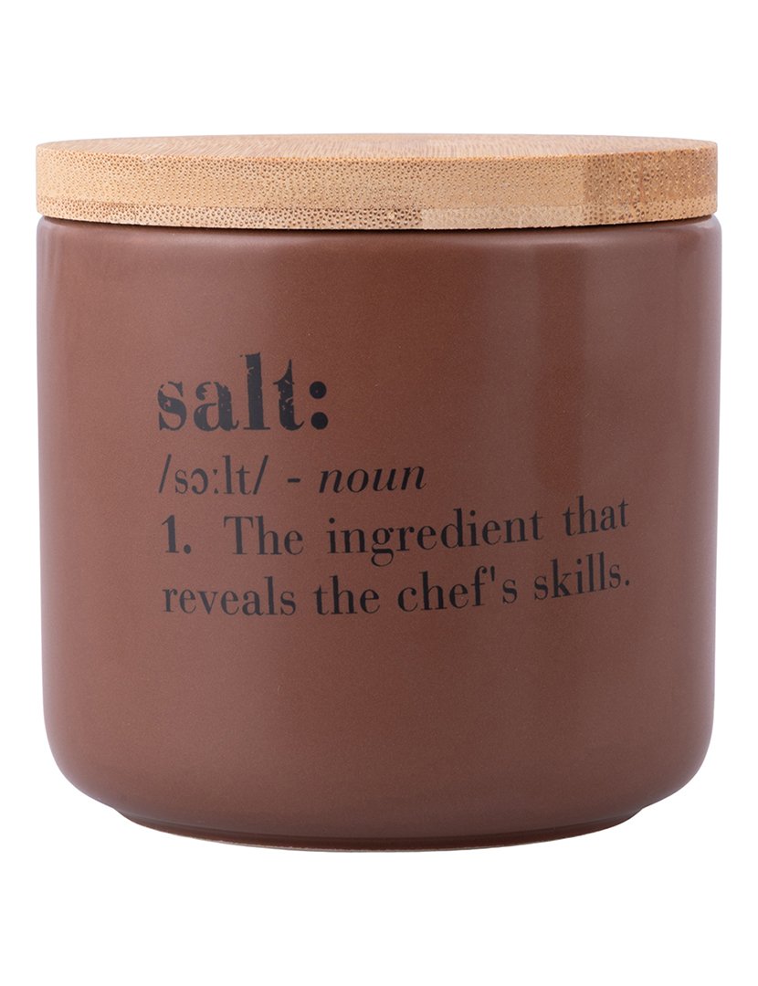 Conjunto de 3 Frascos VICTIONARY - Sal, Açúcar e Café 500ml Castanho