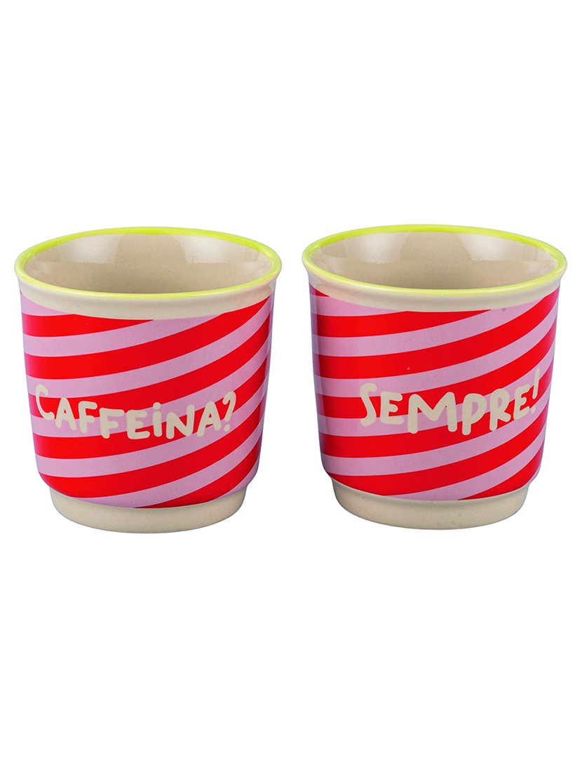 Conjunto de Cafeteira MORE AMOR + 2 Chávenas