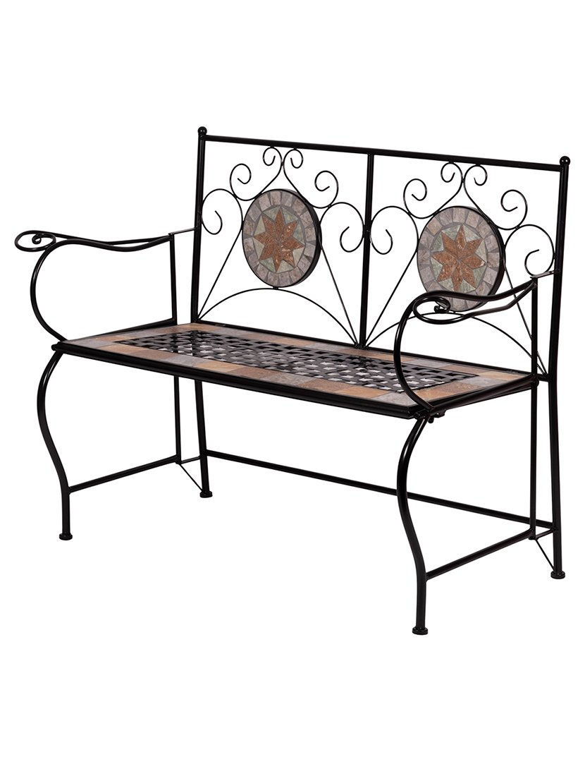 Banco de Jardim CIPRO Mosaico de 2 Lugares