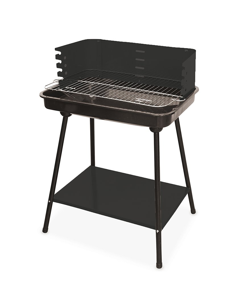 Barbacue Retangular Preto 58x82cm