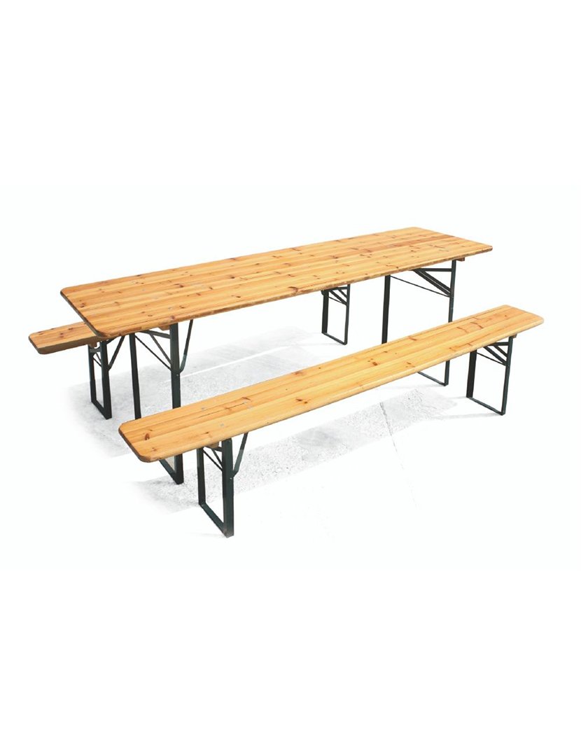 Mesa BEER com 2 Bancos 200x76cm
