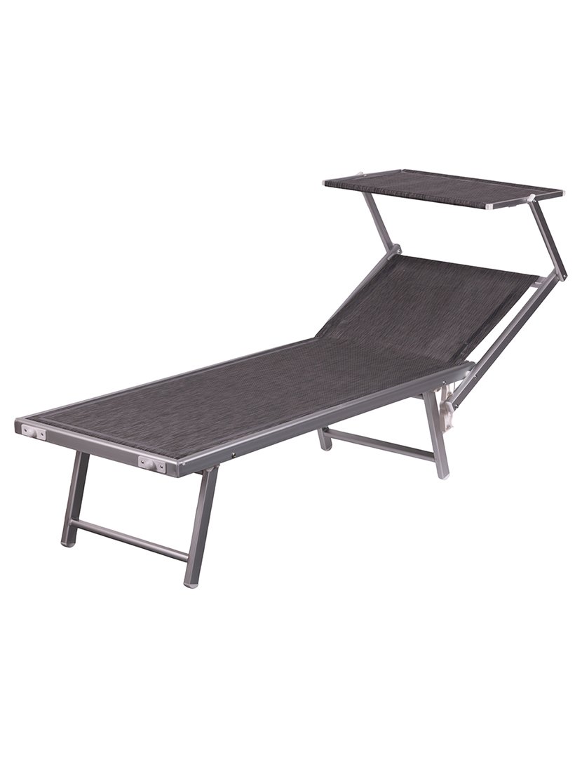 Espreguiçadeira RICCIONE Cinzento