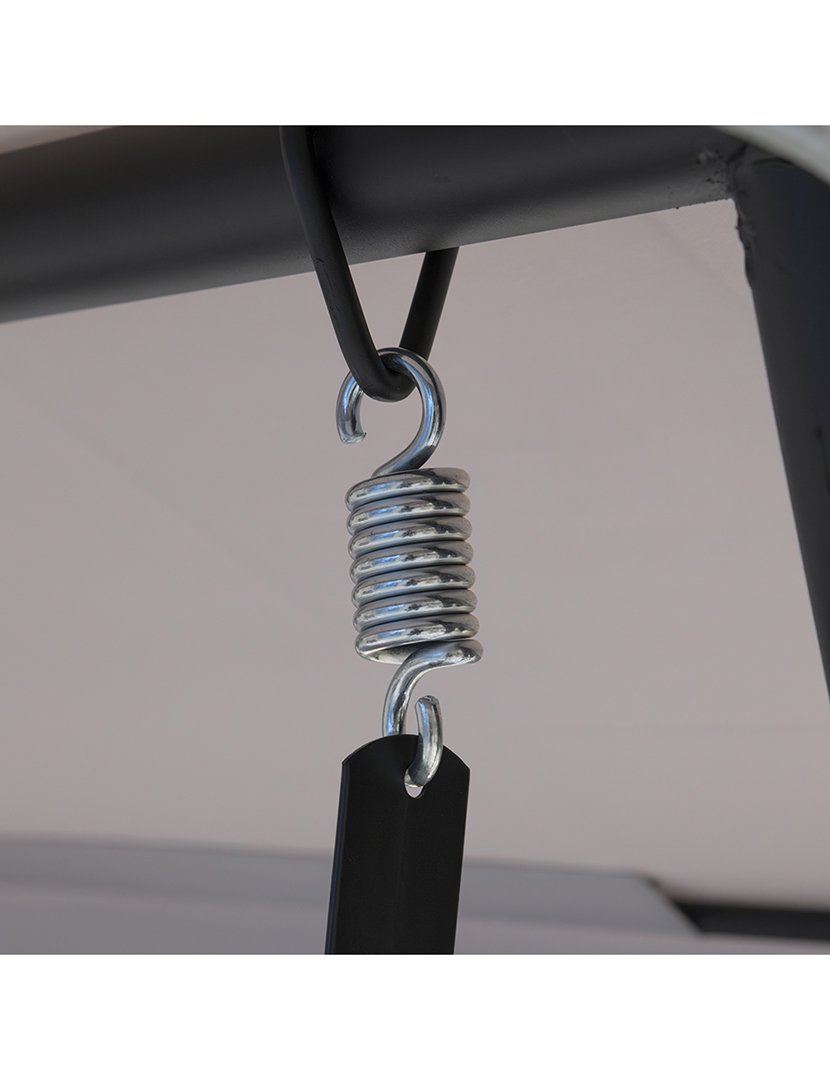 Baloiço de Jardim DELUXE de 3 Lugares Cinzento