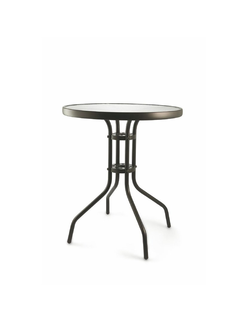 Mesa Redonda Cinza 60x70cm