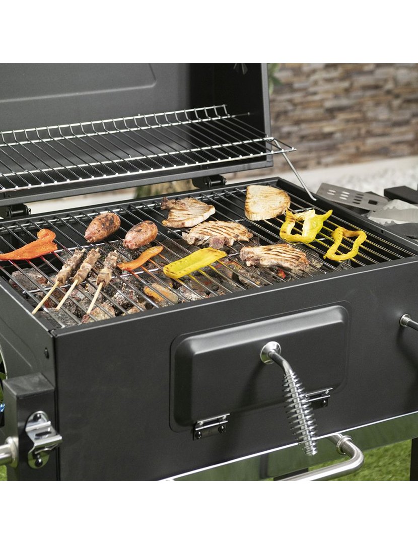 Barbacue Retangular DELUXE com Tampa 116x109cm
