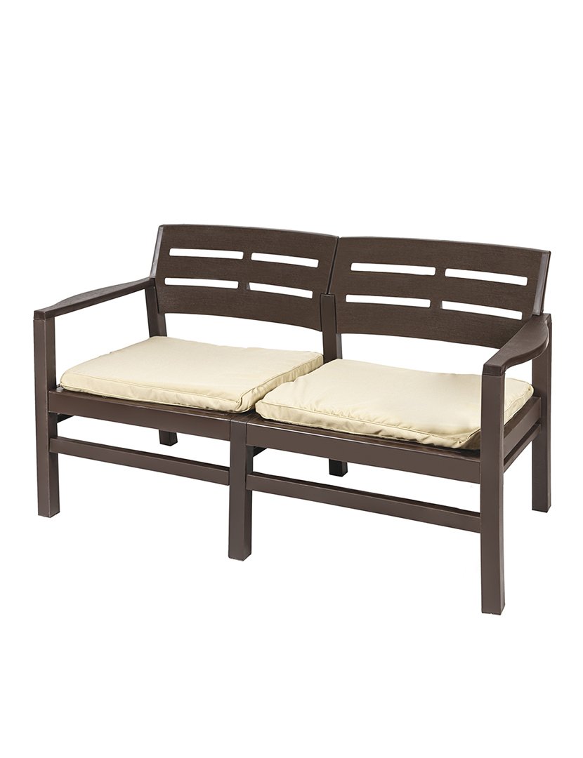 Conjunto de Jardim FUJI 4 Peças Castanho e Bege