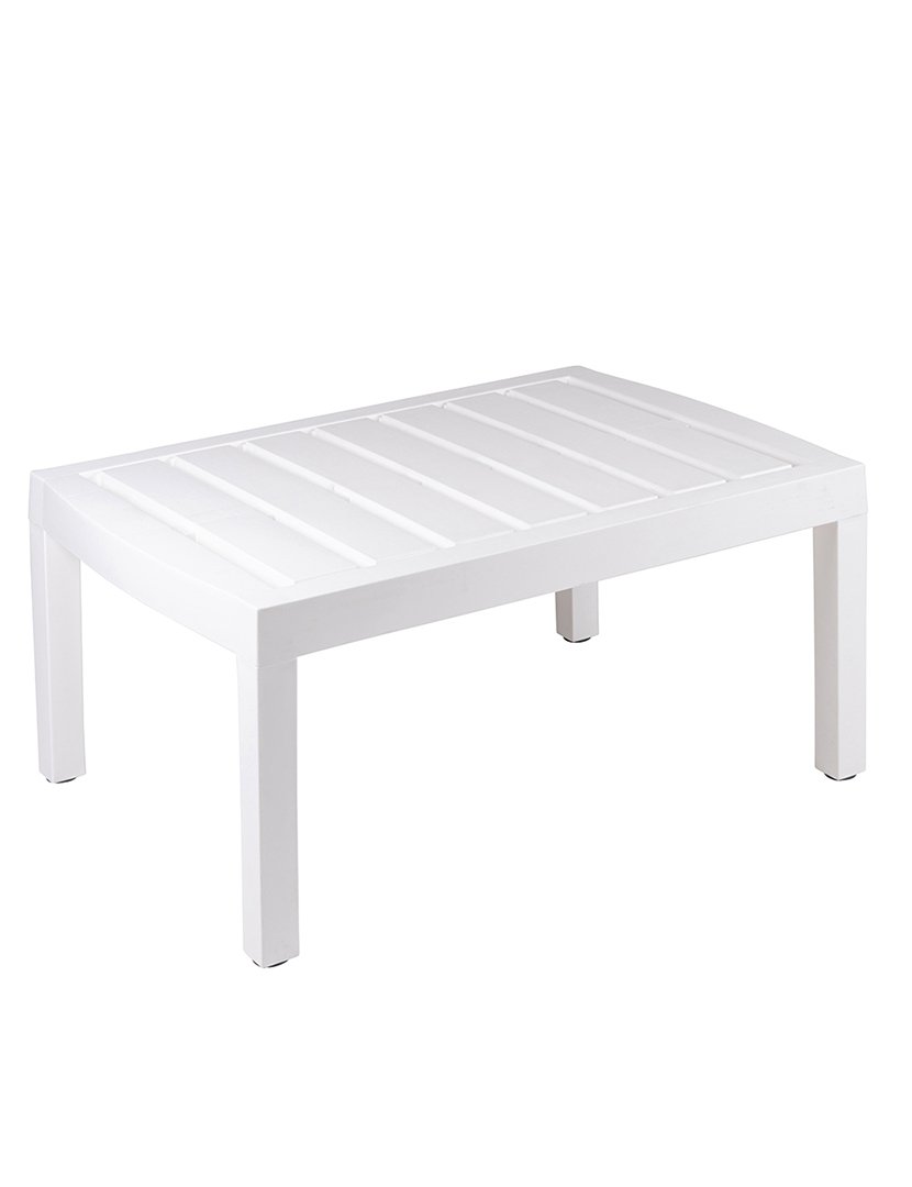 Conjunto de Jardim FUJI 4 Peças Branco e Cinzento