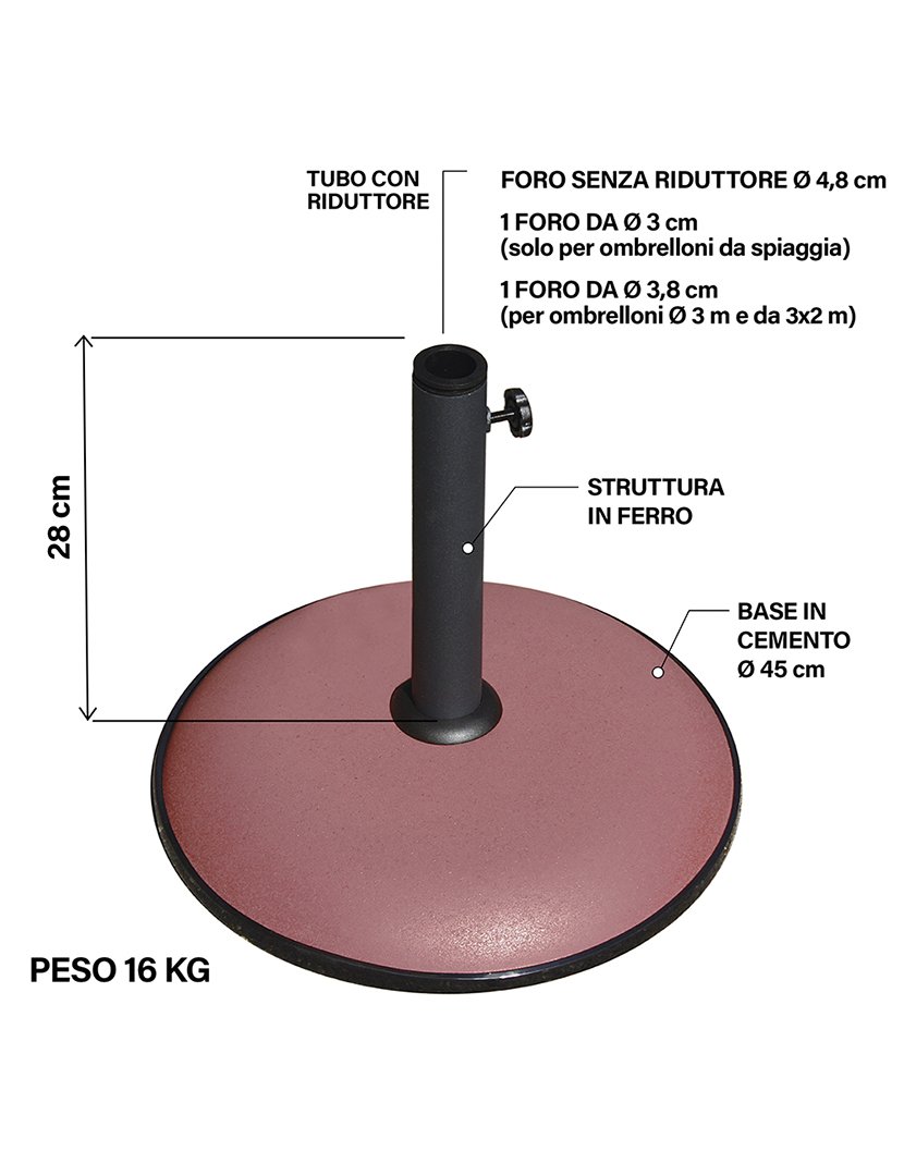 Base para Chapéu Terracotta 16kg
