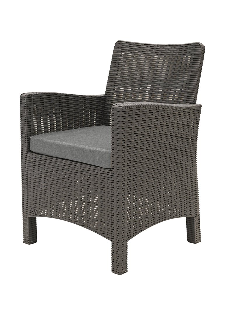 Conjunto de Jardim MALAGA 4 Peças Cinzento