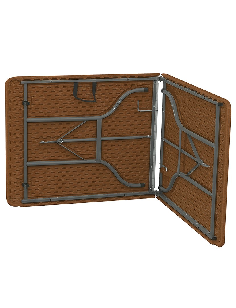 Mesa Retangular Dobrável Cinza